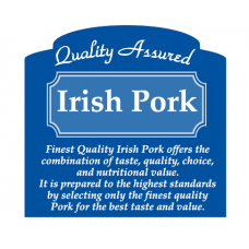 Butcher Label 'Quality Assured Irish Pork'